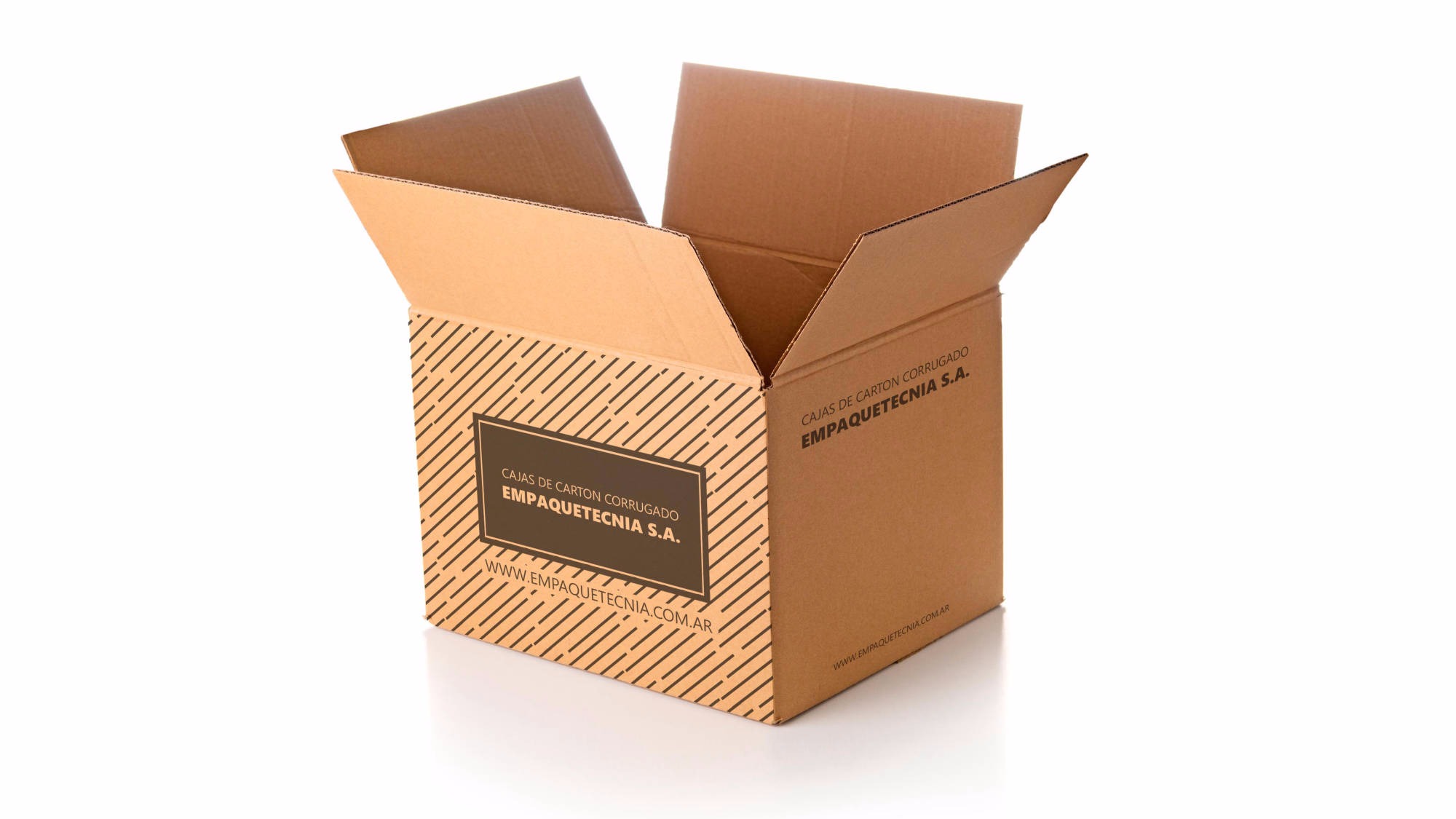 Caja de cartón corrugado fabricada por Empaquetecnia